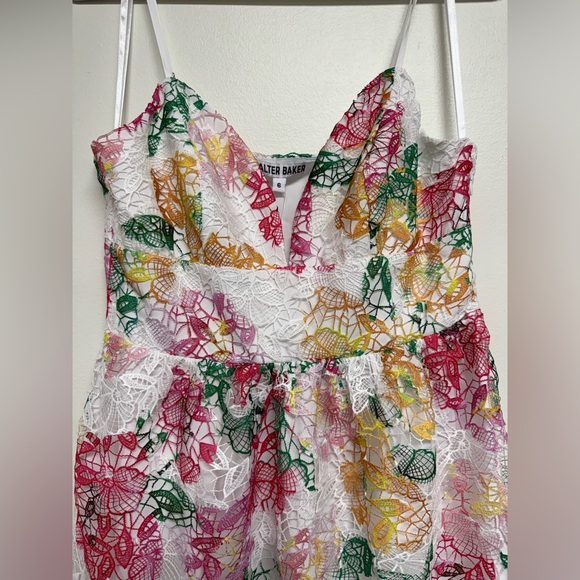 Walter Baker Floral Lace Mini Dress - Picture 4 of 6